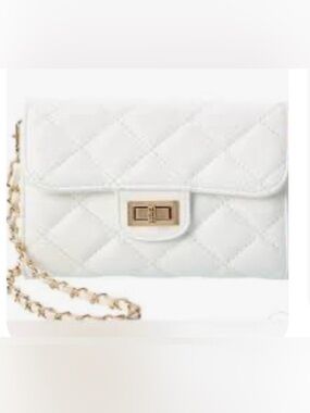 NWT! Chanel style Wendy Bag by Urban Expressions, WHITE